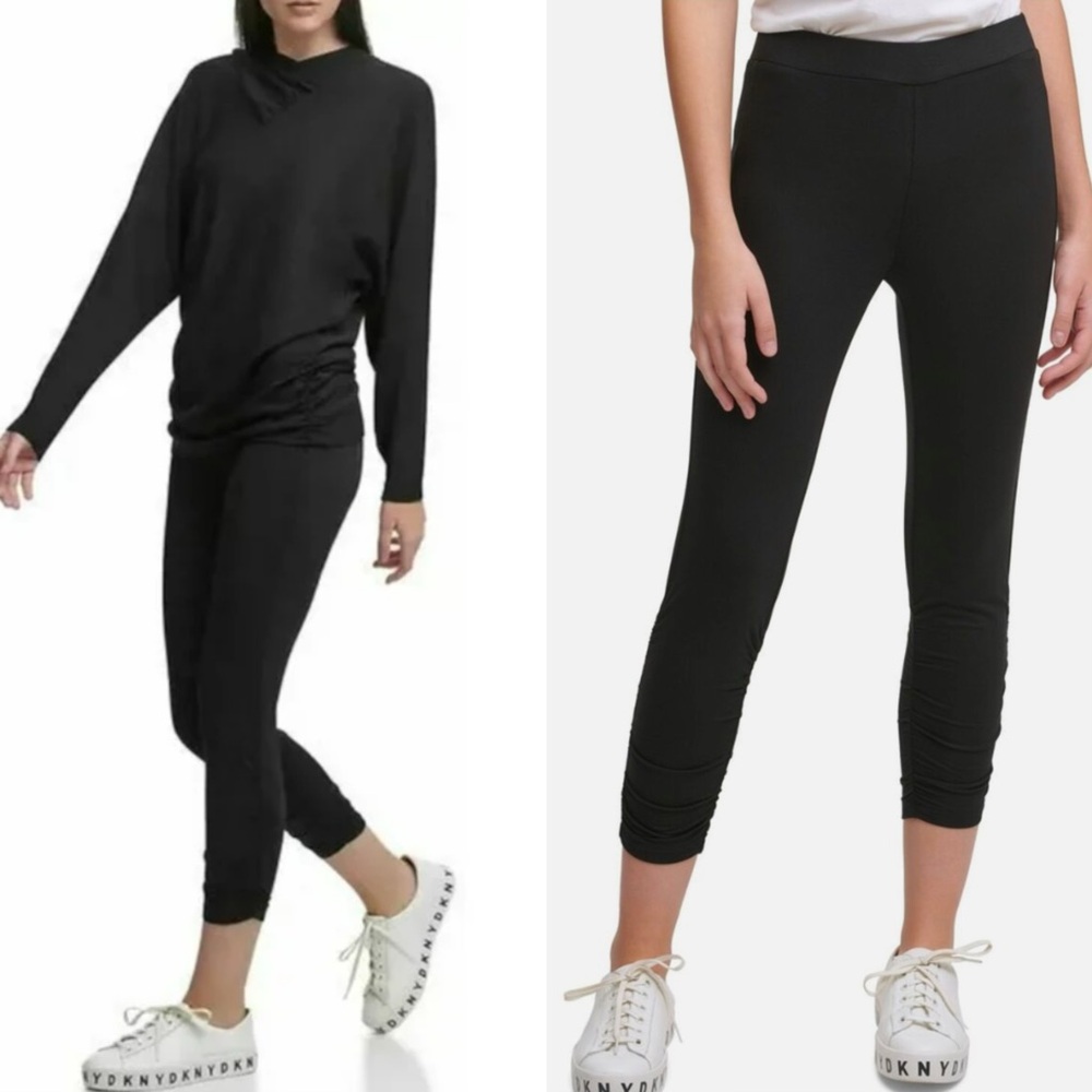 💜Firm Price💜 DKNY Ruched Hem Leggings